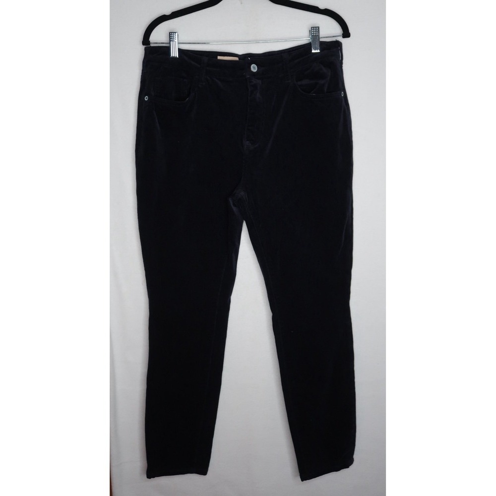 Pilcro Anthropologie Blue Velvet Corduroy High Rise Skinny Pants Women's 32 EUC